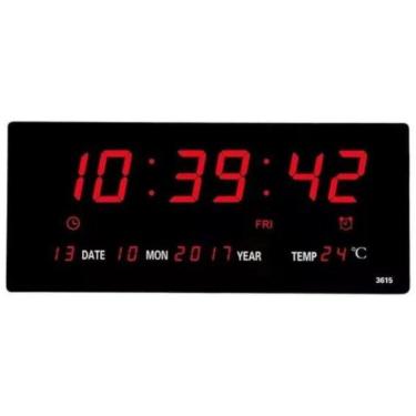 Imagem de Relógio De Parede Grande Digital Academia Hospital Cozinha