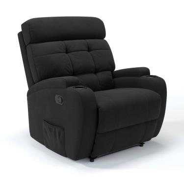 Imagem de Poltrona do Papai Reclinável Manual em Tecido Linho Damie