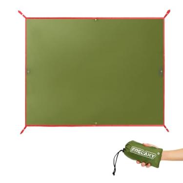 Imagem de Frelaxy Pegada de barraca, lona de acampamento impermeável, piso de barraca durável para elevar seu acampamento, caminhada, mochila, rede, experiência de praia