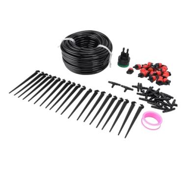 Imagem de HEEPDD Dual Way Red Drip Emitores de Sprinklers Automáticos Kit de Sprinklers de 65,6 Pés Multifuncional de Irrigação por Gotejamento, de Irrigação por Gotejamento para o Jardim de Estufa de