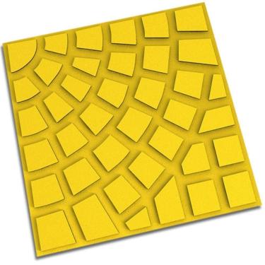 Imagem de Piso Firenze Amarelo 30,4x30,4cm Amarrado Com 5 Peças 0,46m² - Artesanal Piso 30,4x30,4 Firenze Amarelo Am5pcs Artesanal