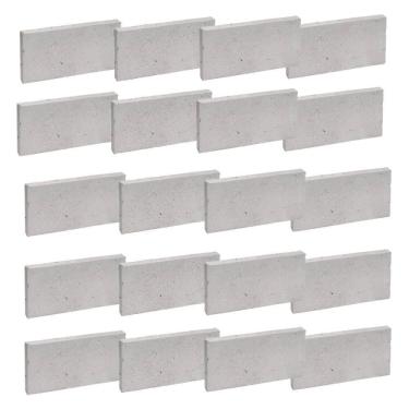 Imagem de Plaqueta Refratária De 11,4x23x2,5cm Com 20 Peças - Cerâmica Martins Plaqueta Refratari...