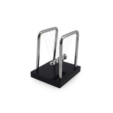 Imagem de Pêndulo Newton Base Preta E Suporte Em Metal Enfeite - Negocio de geni