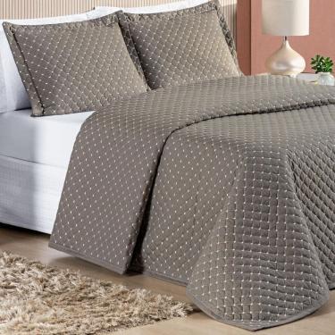 Imagem de Conjunto Cama Casal Queen Size Melody Bordada 200 Fios Extra