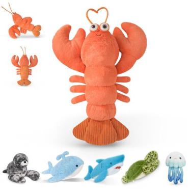 Imagem de Bicho de pelúcia pesado Niuniu Daddy Lobster 1,5 kg para crianças