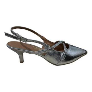 Imagem de Sandália Vizzano Slingback Feminino Salto Baixo Fivelas-Feminino