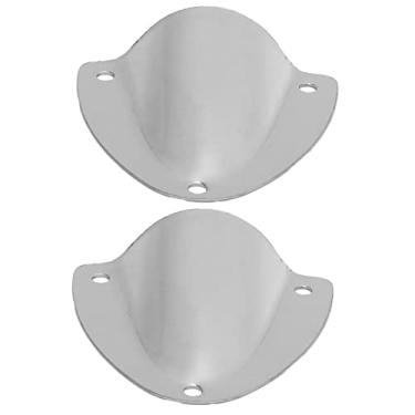 Imagem de Yctze 2pcs Fios de Ventilação de Molusco de Molusco Passam Através Tampa - Acessório de Aço Inoxidável Polido para Barco Marítimo, Fio de Barco Ideal e Tampa de Ventilação de Cabos