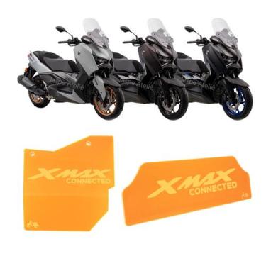 Imagem de Kit Protetor Motor E Divisória Grande Laranja Xmax 250 - Jaspe Ateliê