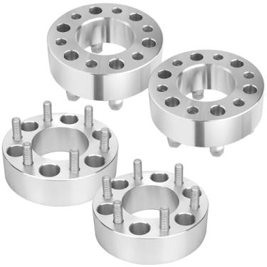 Imagem de IRONTEK Espaçadores de roda de 6 x 135 mm (furo do cubo de 87,1 mm, pinos de 14 x 2) espaçadores de cubo de 6 x 135 mm a 6 x 135 mm para Ford (Expedição 04-14, 04-14 F-150), para Lincoln (04-14