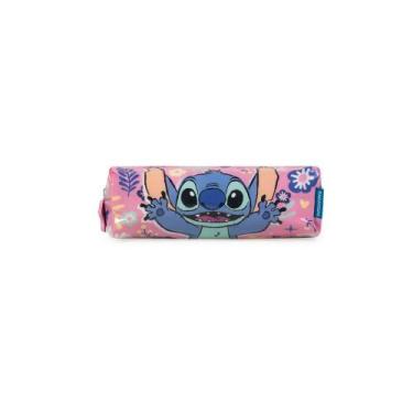 Imagem de Estojo Escolar Feminino Stitch Rosa - Bagaggio, U