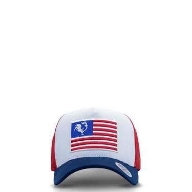 Imagem de Boné Unissex Bandeira Americana Country - Agro Farm, Vermelho