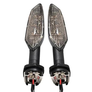 Imagem de GRJQRKHZ Luz de seta de motocicleta para K&awasaki Z750 2007-2009 Luz de seta traseira para motocicleta Lâmpada indicadora de freio traseiro, acessórios de motocicleta