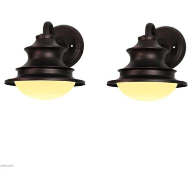 Imagem de Candeeiros de parede, Aplde parede retro industrial estilo vento campestre, pescoço de cine, dobrável, cópico, para exteriores, 15 W, para sala de estar, corredor, escada, iluminação, Aplde parede