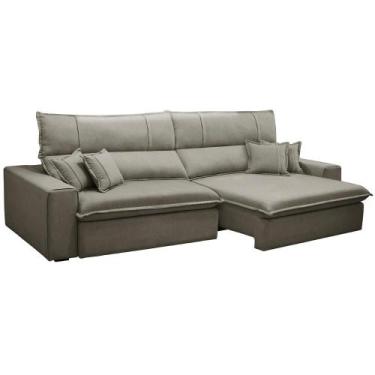 Imagem de Sofá Retrátil Reclinável Para Sala 4 Lugares 290cm Aisha F04 Veludo Ma