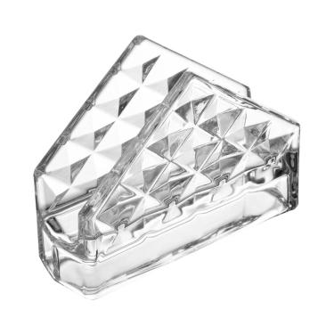Imagem de Porta Guardanapos de Cristal Ecológico Diamond 12,5cm x 4cm 