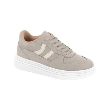 Imagem de Tênis Flatform Moleca Feminino Nobuck Casual Conforto, 36, Cinza