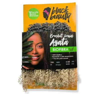 Imagem de Cabelo Orgânico Bio Vegetal Cacheado Crochet Braids 60cm Agata 300g Bl