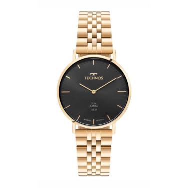 Imagem de Relógio Technos Masculino Ref: 2025lui/1p Slim Dourado