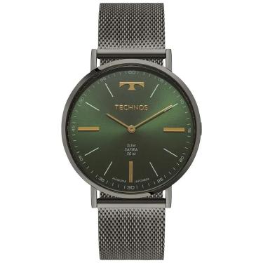Imagem de Relógio Technos Masculino Ref: 2025lul/1v Slim Mesh Grafite