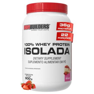 Imagem de Whey Protein Isolada 900g  Bodybuilders, Morango