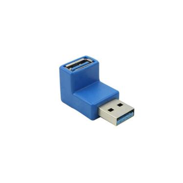 Imagem de Conector Adaptador Usb 3.1 Fêmea+Macho 90 Graus Pc Notebook