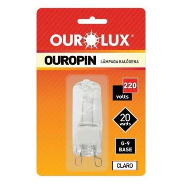 Imagem de Lâmpada Halógena Ourolux G9 20W 220V Branca 6500K 26929