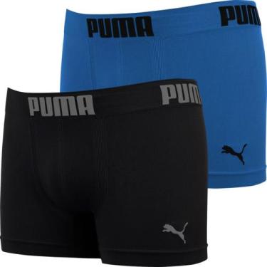 Imagem de Kit 2 Cuecas Boxer Puma Masculina Box Poliamida Cueca Sem Costura Conf