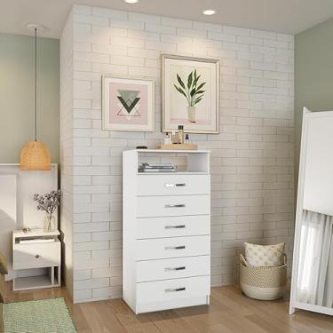 Imagem de Cômoda Olimpo 6 Gavetas Branca