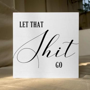 Imagem de 1 peça de decoração de banheiro engraçado placas e placas decorativas de PVC, adequado para cozinha, banheiro, escritório, decoração de fazenda, presente ideal para Halloween, Páscoa, Ação de Graças