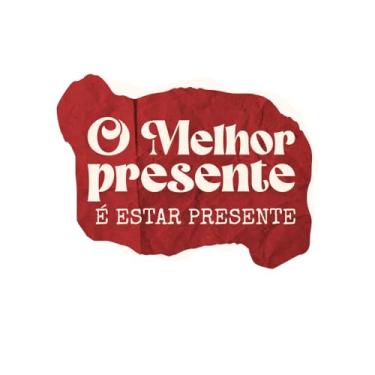 Imagem de O Melhor Presente É Estar Presente, Adesivo Decorativo em Vermelho para Notebook, Estilo Moderno (6, 17x17cm)