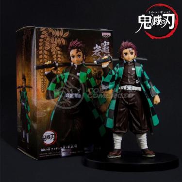 Imagem de Action Figure Boneco Tanjiro Kamado Demon Slayer 14cm