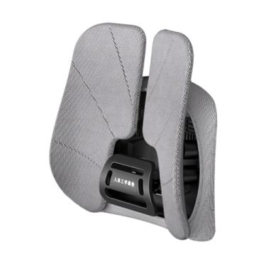 Imagem de harayaa Almofada para assento, almofada para cadeira, suporte confortável e multifuncional para costas, almofadas de apoio lombar para escritório, para cóccix, Cinza