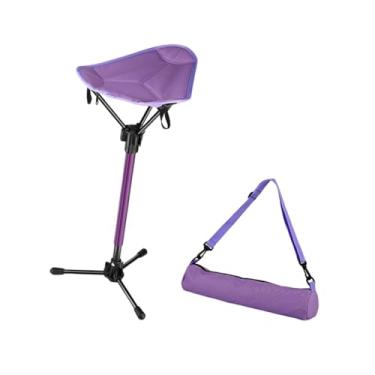 Imagem de YIJU Banquinho de camping confortável com bolsa de transporte, leve e portátil, ideal para camping, praia, churrasco, quintal e viagens, Violento