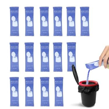 Imagem de oceanengine Gel absorvente de vaso sanitário portátil, pó de urina para acampamento ao ar livre - 20 g