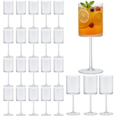 Imagem de JLYLOL 24 peças de taças de champanhe de plástico transparente de 293 ml, taças de champanhe grandes, reutilizáveis, acrílico, para brindar para casamento, taças de água, taças de vinho, para