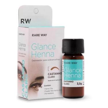 Imagem de Henna de Sobrancelhas Glance 3,5g com Fixador e Pá Medidora 20ml - Rar