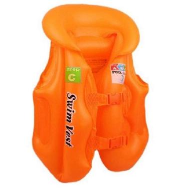 Imagem de Colete inflável infantil pequeno  salva vidas pvc piscina