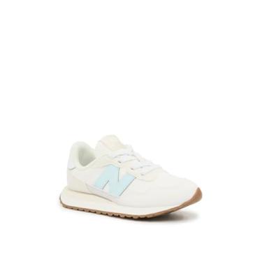 Imagem de New Balance Tênis infantil 237 V1 Bungee, Vidro fosco/sal marinho, 15