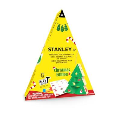 Imagem de Red Toolbox Stanley Jr. Kit de enfeite de árvore de Natal fácil de construir, presente de Natal, edição de Natal