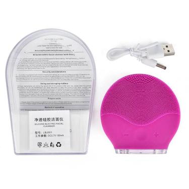 Imagem de Esponja Elétrica Massagem Limpeza Facial Escova Recarregavel