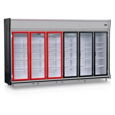 Imagem de Kit 3 Borracha Gaxeta Refrimate Expositora Refrigeradora 49x146 Origin