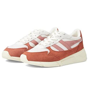 Imagem de Gola Tênis Tempest Feminino, Off-white/Orange Spice/Coral Pink, 5