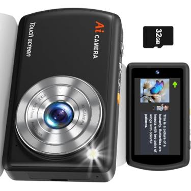 Imagem de Câmera digital AI, câmeras WiFi para fotografia com reconhecimento de objetos