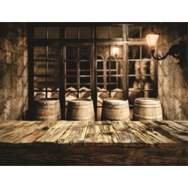 Imagem de Fundo Fotográfico Em Tecido Barril De Vinho 2,20X1,50. - Mix estilos