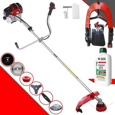 Imagem de Roçadeira Multifuncional Com Sistema Anti-Vibração Toyama RT52L À Gasolina 52cc 2HP de Potência 10.000rpm Completa 6 Em 1 + ÓLEO STIHL 8017 2 Tempos