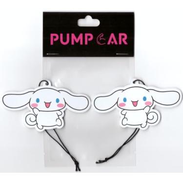 Imagem de PumpCar 2 peças cinammoroll dupla face pendurado desenho animado aroma cereja engraçado aromatizador de ar carro aranha legal pendurado para espelho retrovisor acessórios interiores de carro presentes