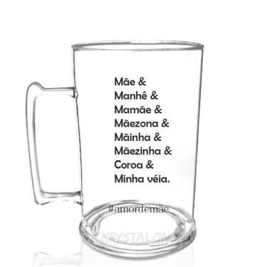 Imagem de Caneca Chopp Personalizada Para Dia Das Mães - Manhe - Krystalon