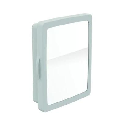 Imagem de Armario banheiro com espelho embutir sobrepor, Organizador com Prateleiras Internas - Ideal para Banheiros Pequenos e Modernos(Branco)