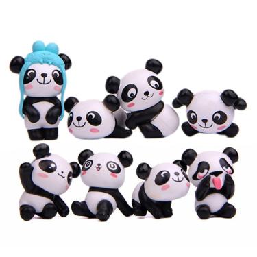 Imagem de Coleção Figure Toy Cute Anime Panda, 8 peças de PVC de 4,3 cm