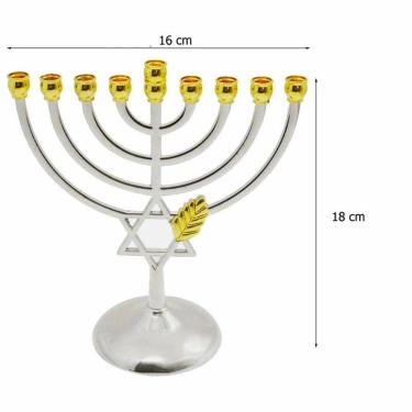 Imagem de Candelabro 9 Velas - Menorá - Hanukkah Chanukiá